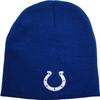 47 Indianapolis Colts Royal Blue Skull Cap - NFL Cuffless Winter Knit Toque Beanie Hat view 1