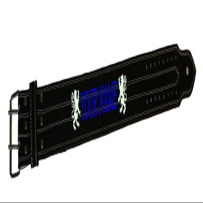 Crazee Wear Heavy Duty Workout Belt in Black with Your Name