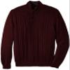 Arrow Men's Big-Tall 7GG Cable Button Mock Sweater, Corazon Heather, Large Tall view 1
