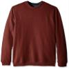 Arrow Men's Big and Tall Long Sleeve Sueded Fleece Crew, Arabian Spice Heather, 2X-Large Big view 1