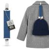 Elastic Scarf and Hat Clips Attacher with Extra Heavy Clips - Denim view 1