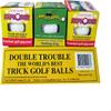 1 SET Double Trouble Triple Pack of Trick Joke Golf Balls view 1