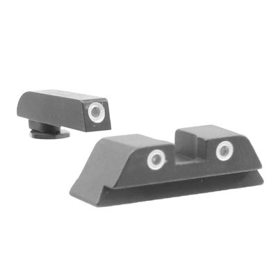 Trijicon for Glock 3 Dot Green Front & Orange Rear Night Sights GL01O
