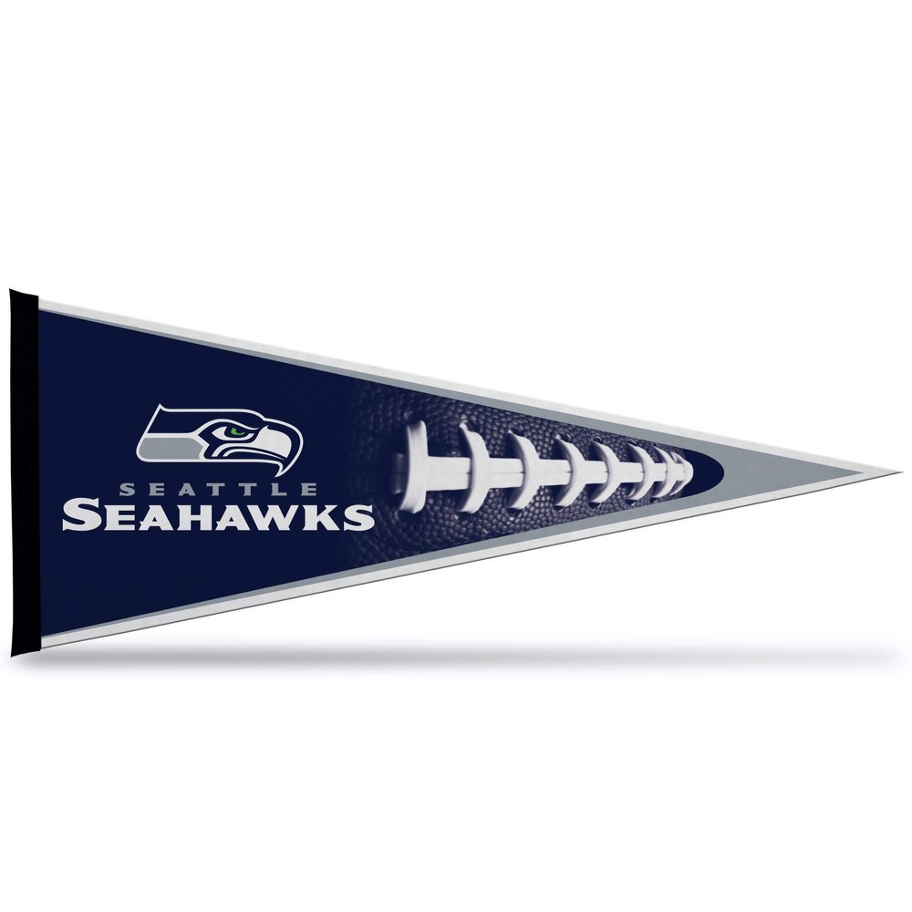 Rico Industries NFL Seattle Seahawks Pennant, 12 x 30-inches