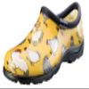Sloggers Original Waterproof Rain and Garden Shoe for Women Outdoor Slip-On Garden Clog - Made in The USA with Premium Comfort Insole and Arch Support - Chickens Daffodil Yellow, Size 8 view 1