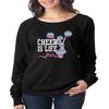 ALLNTRENDS Women's Long Sleeve Shirt Cheer is Life Azteck Print (M, Black) view 1