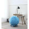 J&V TEXTILES 65 Inch Posture Fuzzy Exercise Yoga Ball Chair Set (Blue) view 1