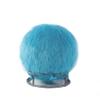 J&V TEXTILES 65 Inch Posture Fuzzy Exercise Yoga Ball Chair Set (Blue) view 2