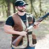Wild Hare Shooting Gear Heatwave Mesh Vest, Forest Green/Brown (Large, LEFT Handed) view 3