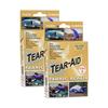 TEAR-AID Fabric Repair Kit, Type A Clear Patch for Canvas, Fiberglass, Leather, Polyester, Nylon & More, Gold Box, 2 Pack view 1
