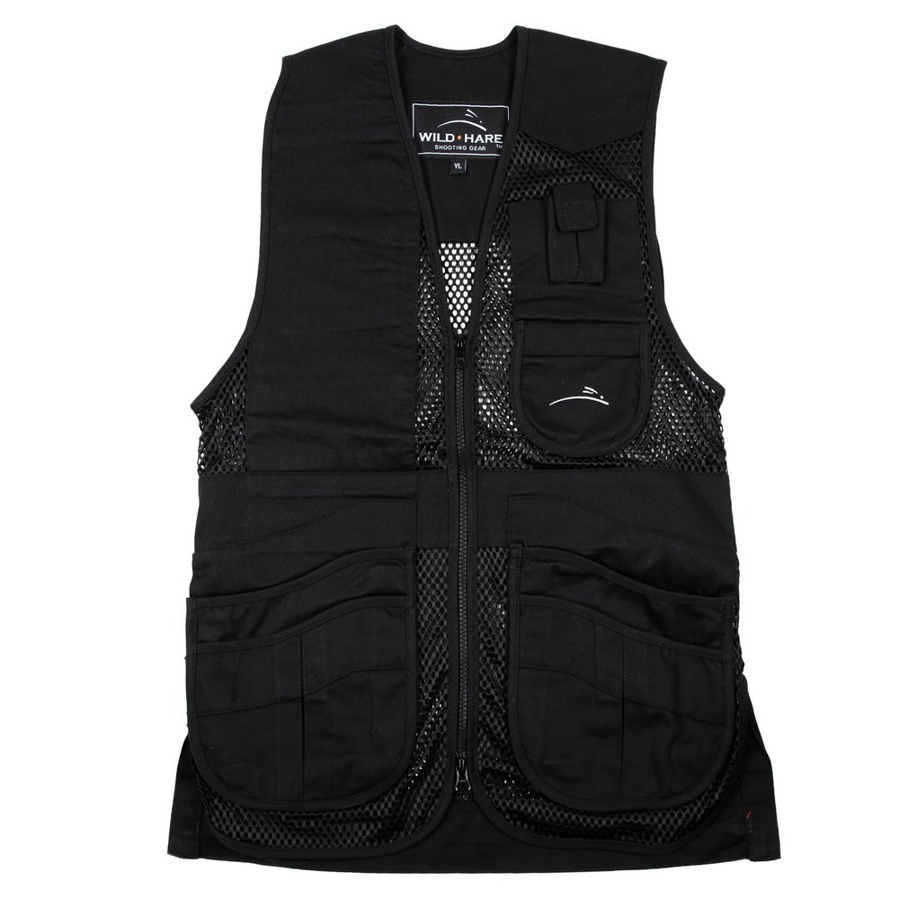 Wild Hare Shooting Gear Heatwave Mesh Vest, Black (Medium, Right)