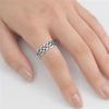 Celtic Knot Infinity Weave Ring New 925 Sterling Silver Oxidized Band Size 6 view 2