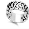 Celtic Knot Infinity Weave Ring New 925 Sterling Silver Oxidized Band Size 6 view 3