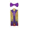 CUTE Baby Toddler Kids Children Boys"Purple" Plain Elastic Suspender & Bow Tie Set view 1