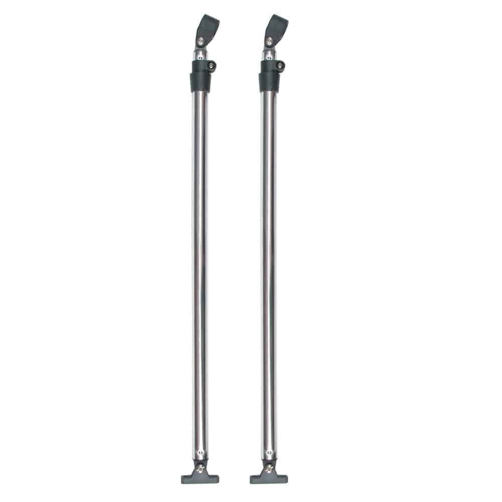 Oceansouth Telescopic Bimini Top Support Poles Aluminium 2' - 4' w/mounts fits Most Frames