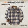 Legendary Whitetails Mens Flannel Shirt Long Sleeve Button Down 100% Cotton, Shale Plaid, LRG view 4