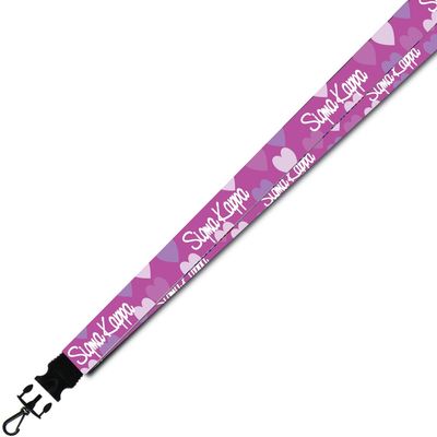 VictoryStore Sigma Kappa Lanyard - Officially Licensed Polyester Purple Lanyard with Black Breakaway Buckle and Snap Hook for Keys and ID Badge