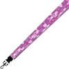 VictoryStore Sigma Kappa Lanyard - Officially Licensed Polyester Purple Lanyard with Black Breakaway Buckle and Snap Hook for Keys and ID Badge view 1