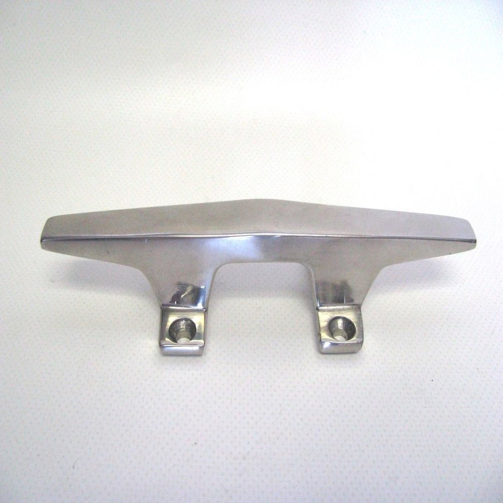 132-4304 Sea-Dog Line 6" Inch Chrome Over Zinc Open Base Cleat Four (4) Hole DISCONTINUED