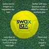 SWAX LAX Lacrosse Training Ball - Indoor Outdoor Practice Less Bounce & Rebounds (1 Yellow) view 3