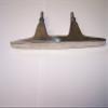 7-3/4" Inch Long Stud Mount Cleat Chrome Over Brass Sea-Dog Line SURPLUS C2 15B L 13200-2968 view 2