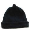 Alpakaandmore, Unisex Black Beanie Hat, 100% Alpaca Wool One Size view 1