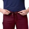 Adar Universal Mens Scrubs - Drawstring Tapered Leg Scrub Pants - 504 - Burgundy - 3X view 4