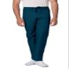 Adar Universal Mens Scrubs - Drawstring Tapered Leg Scrub Pants - 504 - Caribbean Blue - S view 3