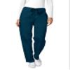 Adar Universal Mens Scrubs - Drawstring Tapered Leg Scrub Pants - 504 - Caribbean Blue - S view 4