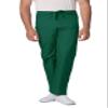 Adar Universal Mens Scrubs - Drawstring Tapered Leg Scrub Pants - 504 - Hunter Green - 2X view 3
