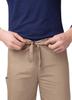 Adar Universal Mens Scrubs - Drawstring Tapered Leg Scrub Pants - 504 - Khaki - 2X view 4