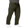 Adar Universal Mens Scrubs - Drawstring Tapered Leg Scrub Pants - 504 - Olive - 2X view 2