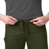 Adar Universal Mens Scrubs - Drawstring Tapered Leg Scrub Pants - 504 - Olive - S view 4