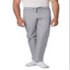 Adar Universal Mens Scrubs - Drawstring Tapered Leg Scrub Pants - 504 - Silver Gray - 3X view 3
