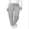 Adar Universal Mens Scrubs - Drawstring Tapered Leg Scrub Pants - 504 - Silver Gray - 3X view 4