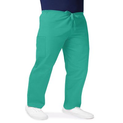 Adar Universal Mens Scrubs - Drawstring Tapered Leg Scrub Pants - 504 - Surgical Green - 4X