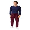 Adar Universal Mens Scrubs - Drawstring Tapered Leg Scrub Pants - 504 - Burgundy - 2X view 1