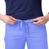 Adar Universal Mens Scrubs - Drawstring Tapered Leg Scrub Pants - 504 - Ceil Blue - M view 4