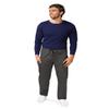 Adar Universal Mens Scrubs - Drawstring Tapered Leg Scrub Pants - 504 - Pewter - 2X view 1