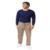 Adar Universal Mens Scrubs - Drawstring Tapered Leg Scrub Pants - 504 - Khaki - 3X view 1