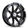 Bundle - 9 Items: MSA Black Diesel 14" ATV Wheels 28" Swamp Lite Tires [4x137 Bolt Pattern 10mmx1.25 Lug Kit] view 2