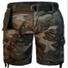 Guytalk Men's Camo Cargo Military Short Black 42 view 1