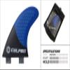 Culprit Surf Blue Black C1 Carbon Fiber Honeycomb Hybrid Thruster Surfboard Fins - FCS M5 Style view 2