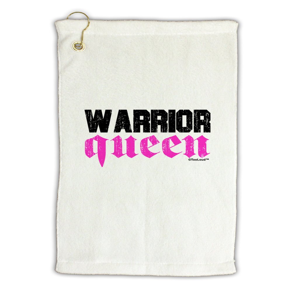 TOOLOUD Warrior Queen Pink Script Micro Terry Gromet Golf Towel 16" x 25"