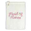 TOOLOUD Maid of Honor - Diamond Ring Design - Color Micro Terry Gromet Golf Towel 16" x 25" view 1