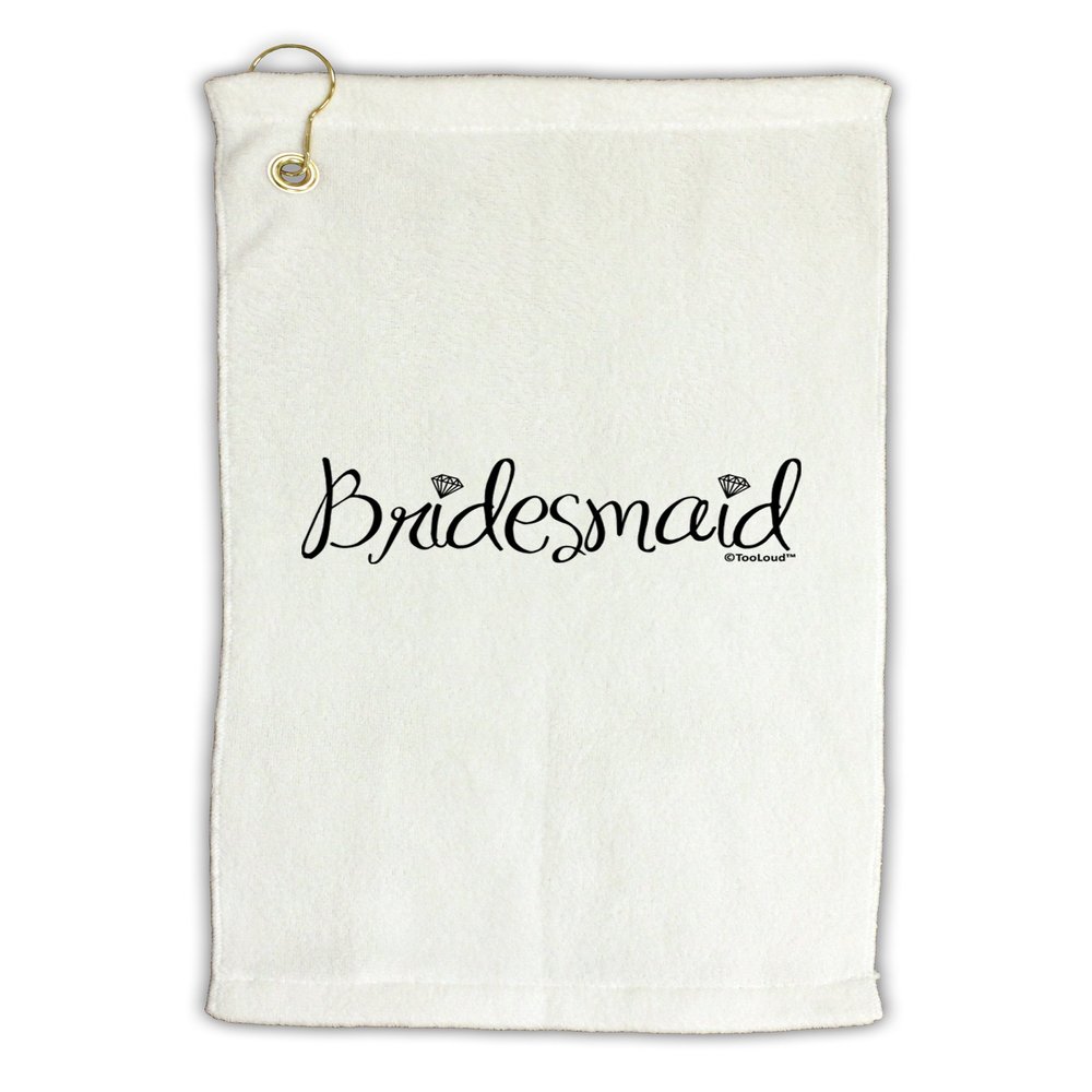 TOOLOUD Bridesmaid Design - Diamonds Micro Terry Gromet Golf Towel 16" x 25"