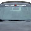 FANMATS 61513 NCAA - Louisville Cardinals Sun Stripe Windshield Decal 3.25 in. x 34 in. - Great Gift for Sports Fans - Works On Hard Surfaces - for Homes, Cars, Trucks, SUVs. view 1