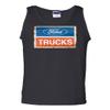 Ford Trucks Old Sign Tank Top Licensed Ford Built Tough Black Large view 1