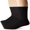 Hanes mens Freshiq X-temp Comfort Cool Crew Socks, 6-pack slipper socks, Black, 6 12 US view 1