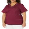 Dickies Women's Mock Wrap Top, D-Wine Medium view 1